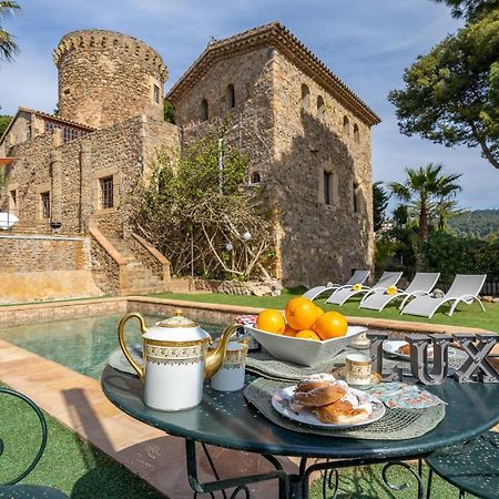 Castillo Can Xirau, Propiedad Exclusiva Con Piscina & Aircon Villa Santa Susanna Kültér fotó