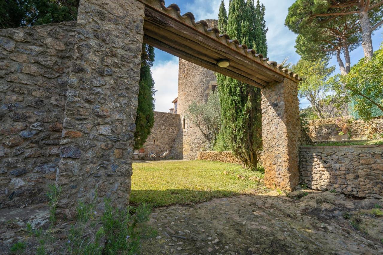 Castillo Can Xirau, Propiedad Exclusiva Con Piscina & Aircon Villa Santa Susanna Kültér fotó